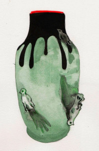 Vase 6 Birds from the Manufacture des Emaux de Longwy 1798