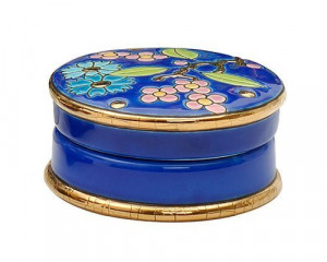 Blue Flower - Round Box