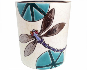 Nancy - Candle pot Dragonfly design