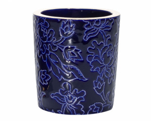 Heritage - Blue Net - Candle Pot D5675