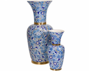 Heritage - Large Blue Neck Vase D5670