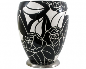 Black Roses - Large Open Vase Curetti