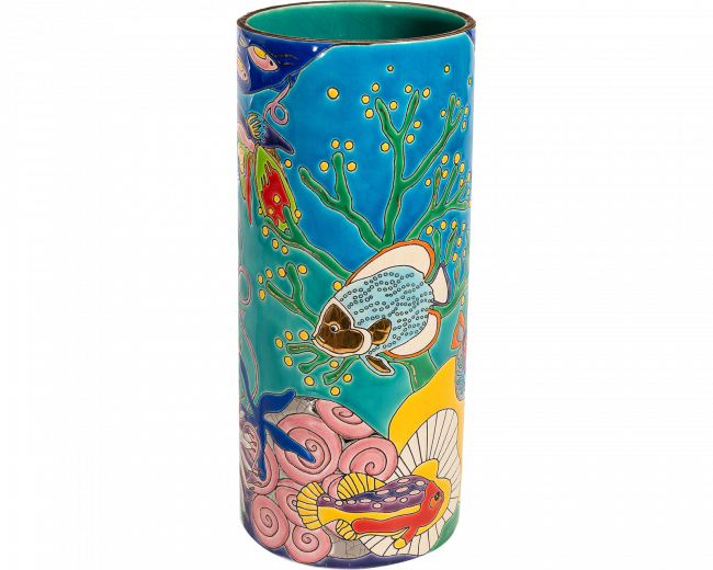 Aqua Tropicale - Cornet Vase H.30 cm