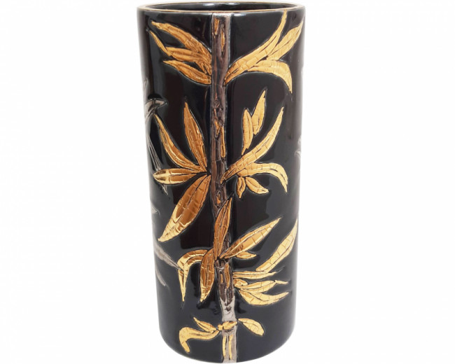 Black Bamboo - Vase Cornet H 20 cm